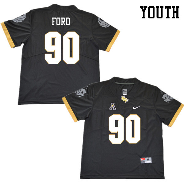 Youth #90 Durand Ford UCF Knights College Football Jerseys Sale-Black
